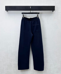 YSL Track Pants Navy Blue Tencel Cotton 350191