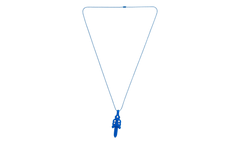 Silichrome Dagger Necklace Blue CHRM1757