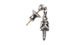 Drop Stack Dagger Earring Silver Red CHRM0901