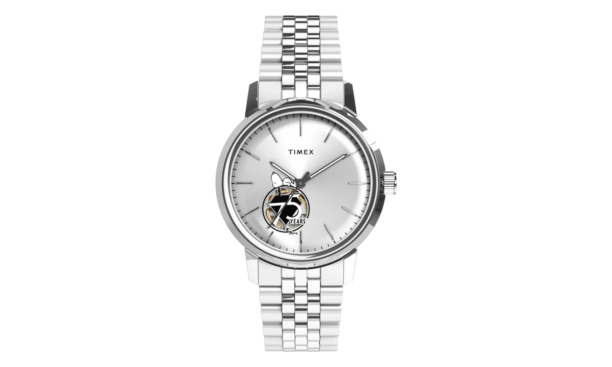 Peanuts® x Timex Marlin® Automatic 40mm Stainless Steel Bracelet Watch 75th Anniversary TW2Y45000