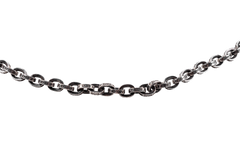 Paper chain 20 inch 925 Unisex necklace Silver CHRM0434