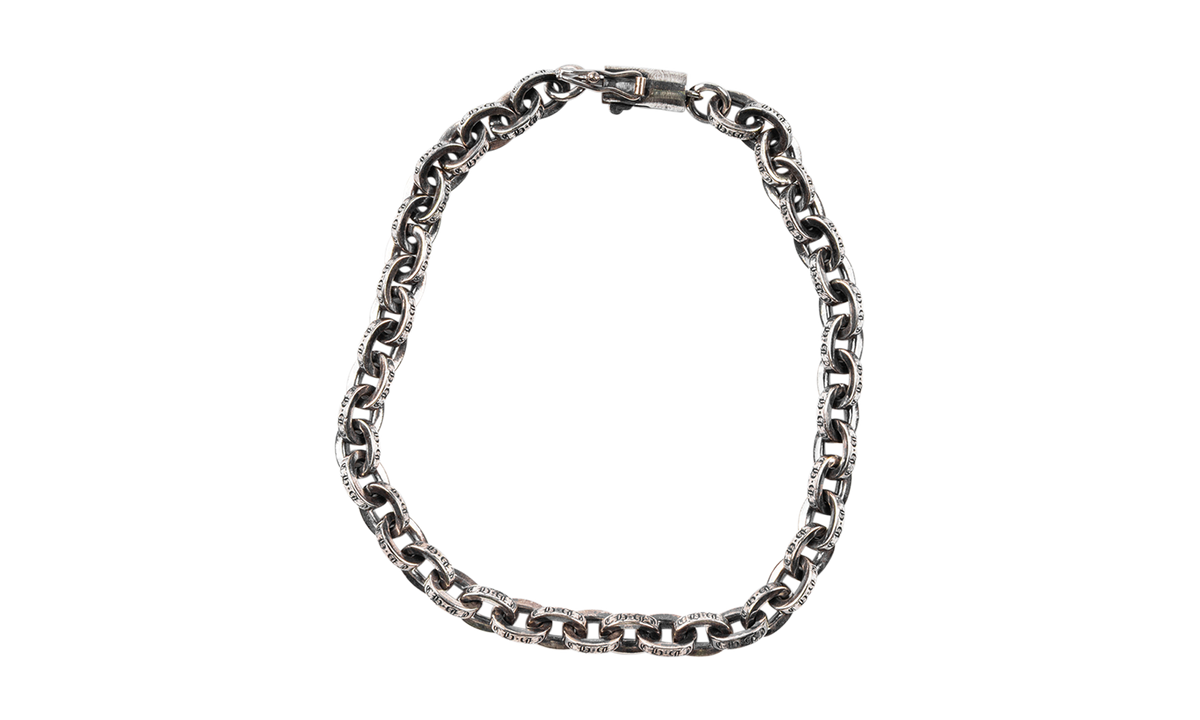 Paper Chain Bracelet 6.5 inches - Silver CHRM0452