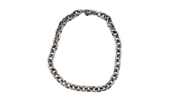 Paper Chain Bracelet 6.5 inches - Silver CHRM0452
