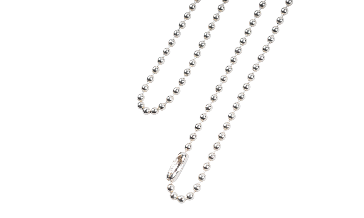 Ball Chain Necklace 30 inches - Silver CHRM0410