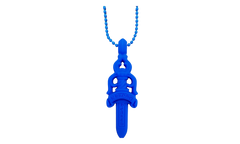 Silichrome Dagger Necklace Blue CHRM1757