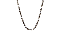 16 Paper Chain Necklace Silver CHRM1175