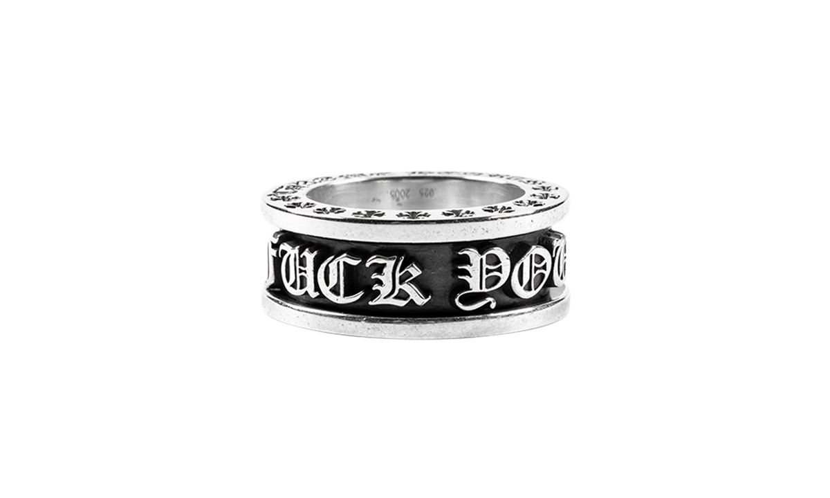 Fuck you spinner ring Silver CHRM1554