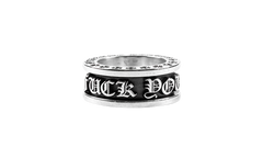 Fuck you spinner ring Silver CHRM1554